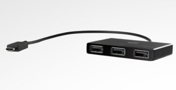 Hub HP Z8W90AA USB-C vers 3 ports USB-A image 01
