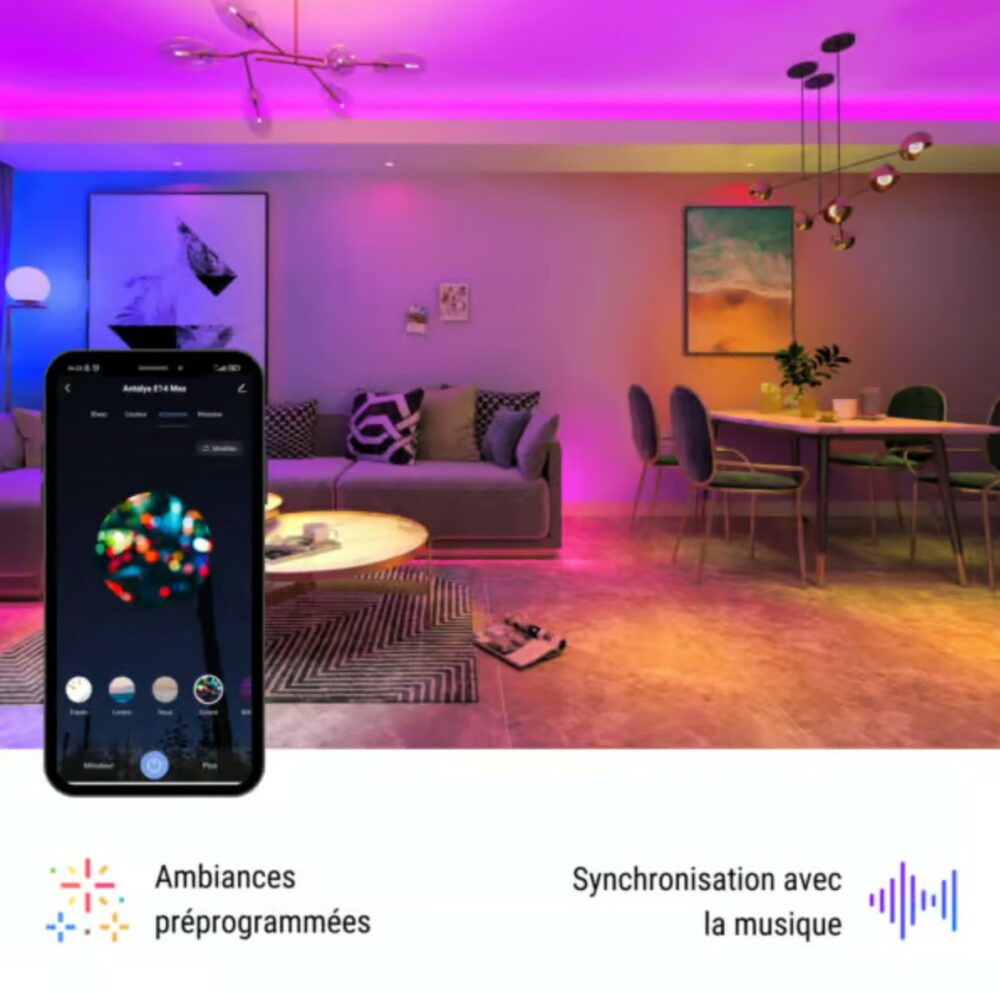 KONYKS lot de 2 ampoules Antalya E14 Wi-Fi KONYKS lot de 2 ampoules Antalya E14 Wi-Fi