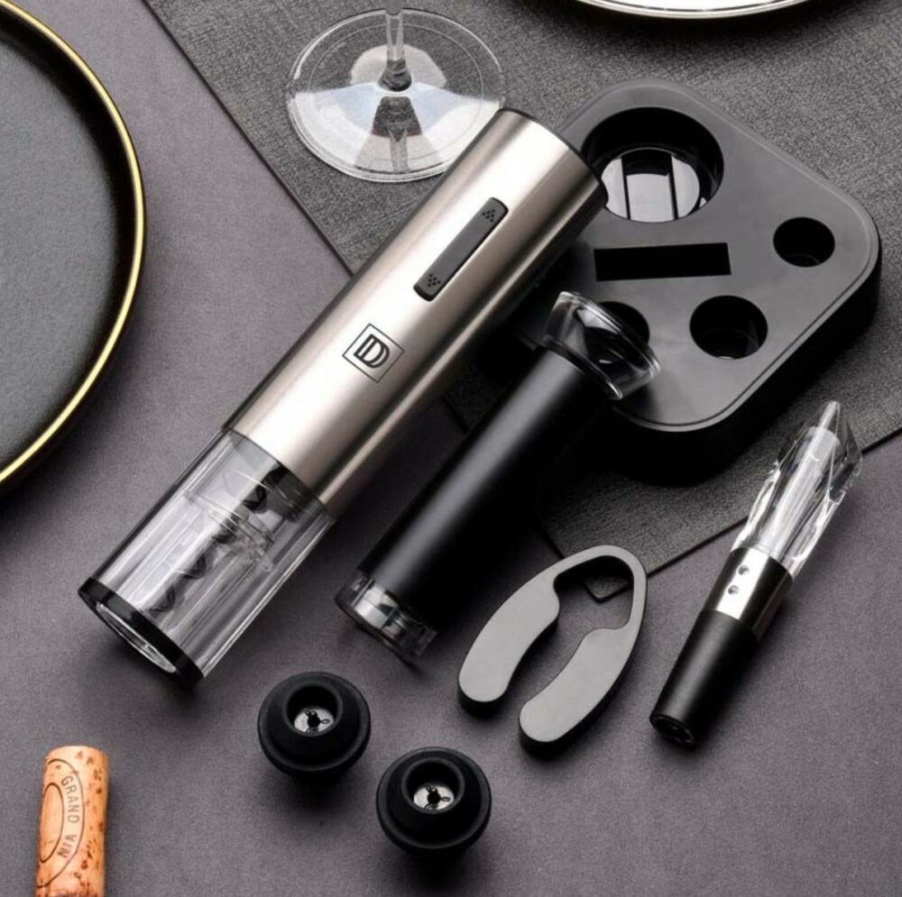 Coffret tire-bouchon électrique 6en1 Coffret tire-bouchon électrique 6en1