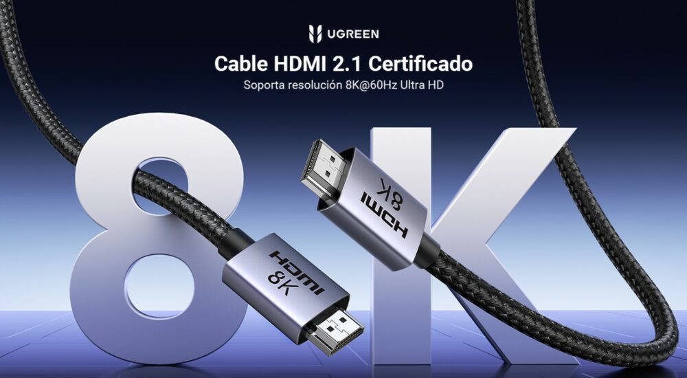 UGREEN Câble HDMI 2.1 Mâle Mâle 8K 1m Noir
